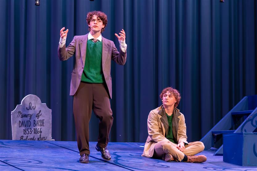Students perform onstage